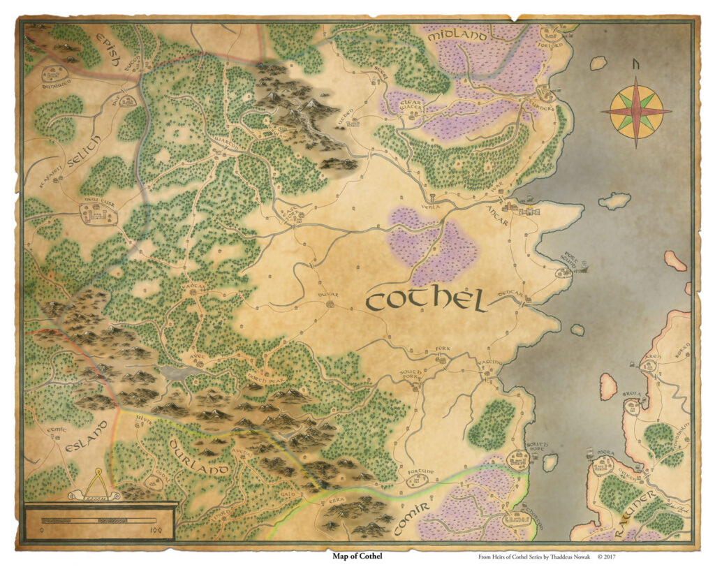Map of Cothel